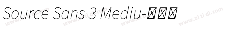 Source Sans 3 Mediu字体转换 Source Sans 3 Mediu字体转换